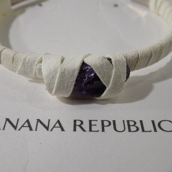 Banana republic Sueded Agate stone CUff Bracelet - Picture 3 of 5